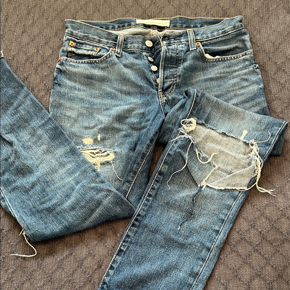GAP Relaxed Boyfriend Blue Jeans